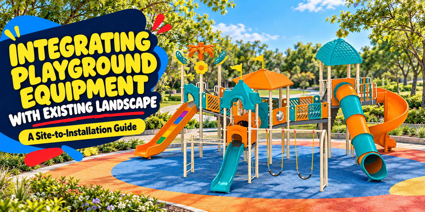 Integrating Playground Equipment with Natural Landscaping | Arihant Play